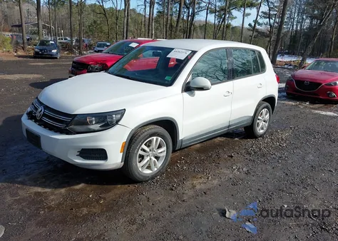 2014 Volkswagen Tiguan S из США, поврежденный, VIN WVGBV3AX7EW596246